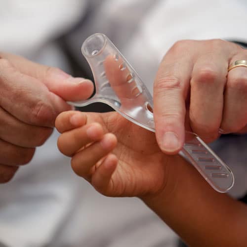 AerThumb being applied to child's thumb